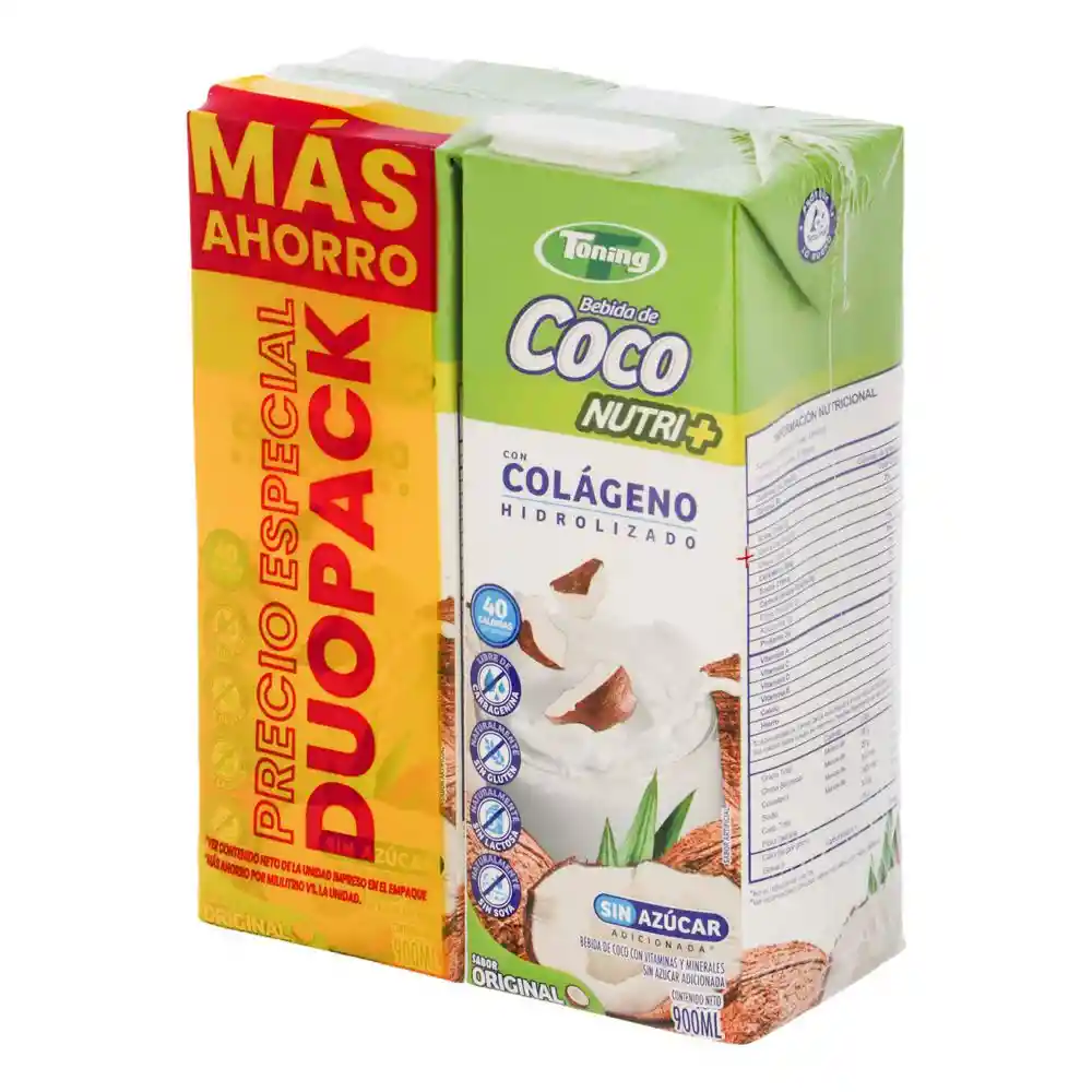 Toning Bebida Coco Sin Azúcar