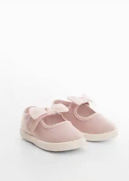 Zapatillas Deportiva Ribbon Rosa Talla 24 Niñas Mango