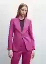 Blazer Americana Boreli Morado Talla 42 Mujer Mango