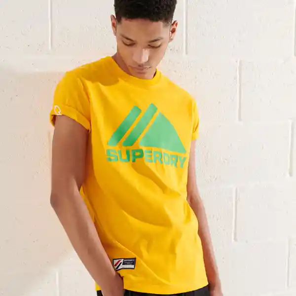 Superdry Camiseta Mountain Sport Mono Tee Amarillo Talla XXL