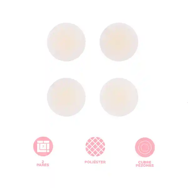 Brasier Adhesivo Invisible Ultra Delgado Nude Rosa Miniso