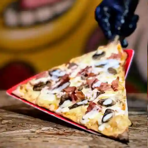 Pizza pollo cream porción
