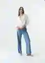 Camisa Sami Mujer Crudo Puro Claro Talla M 013G358 Naf Naf