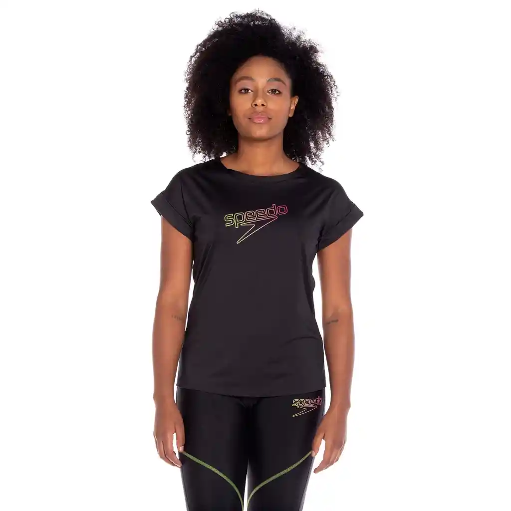 Speedo Camiseta Femenina Gradient Talla L