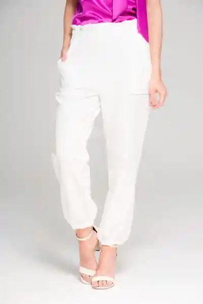 Pantalón Jogger Bali Color Blanco Crudo Talla 10 Ragged