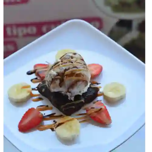 Brownie con Helado