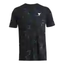 Under Armour Camiseta Aop Graphic Hombre Negro Talla LG