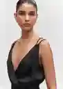 Enterizo Mono Black Negro Talla M Mujer Mango