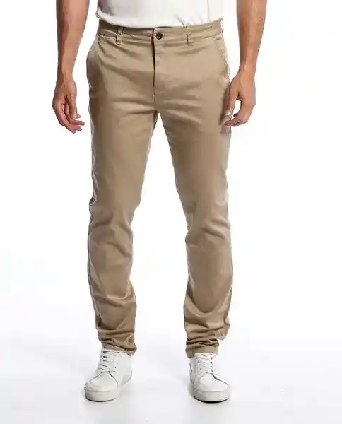 Pantalon Khakis Rocket Caqui Talla 28 Hombre Chevignon