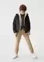 Abrigo Parka Kevin Negro Talla 10 Niños Mango