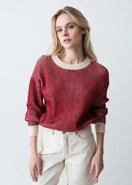 Tejido Mujer Crudo Vainilla Claro Talla S 483G098 Naf Naf