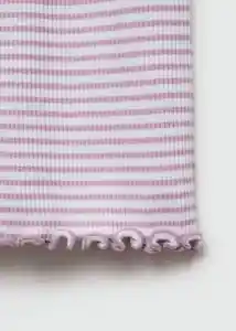 Camiseta Lana Malva Talla 14 Niñas Mango