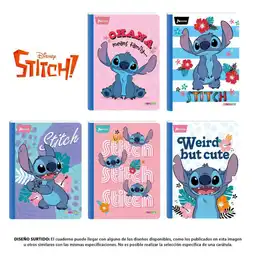 Cuaderno. Stitch Rayado 50 Hojas Cosido Cuadernos Norma