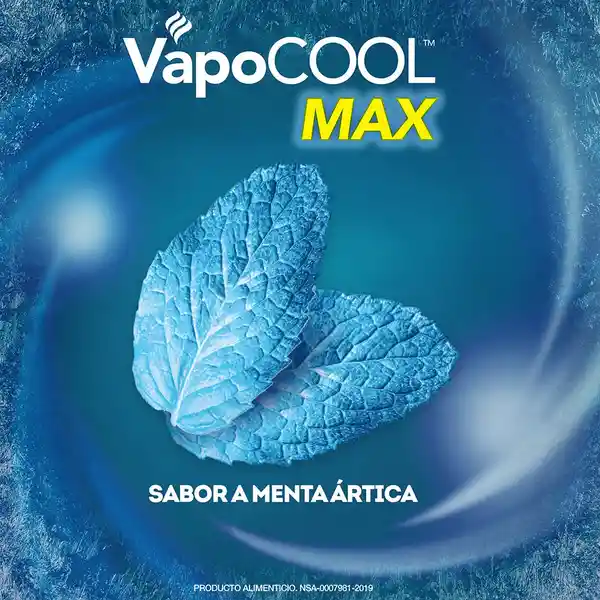VapoCool Max 18 caramelos sabor menta ártica