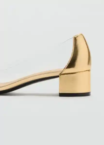Zapatos Mere Oro Talla 38 Mujer Mango