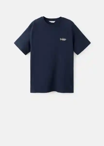 Camiseta Fish Navy Talla 21 Teen Niños Mango
