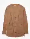Suéter Tejido Mujer Café Talla: Small American Eagle
