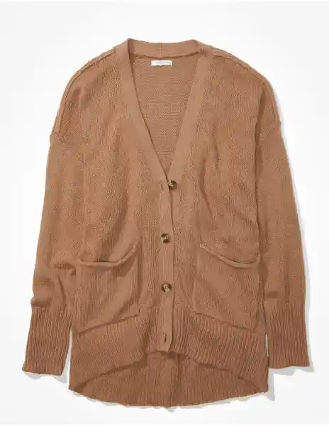 Suéter Tejido Mujer Café Talla: Small American Eagle