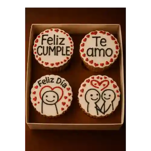 Caja de Cupcake X4 2