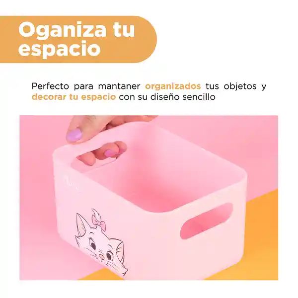 Organizador de Plástico de Almacenamiento Pequeño Rosa Miniso