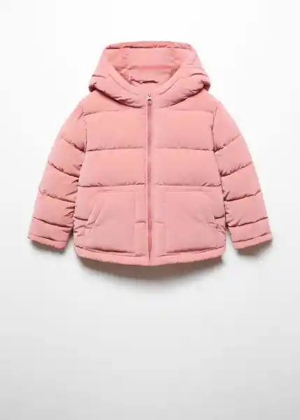 Abrigo Anorak Chiara Rosa Talla 07 Niña Mango