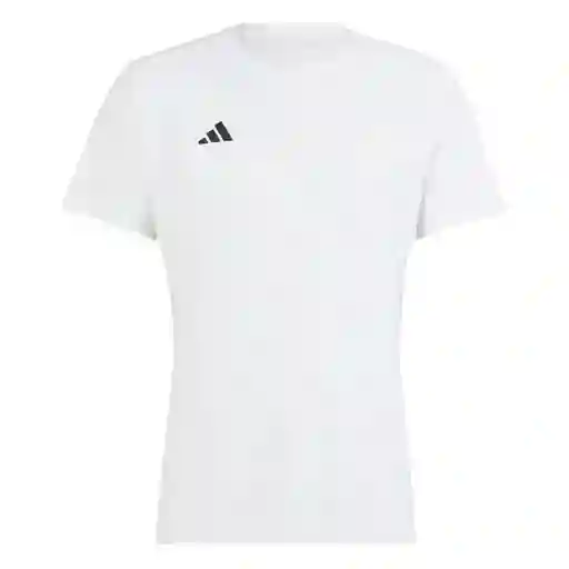 Adidas Camiseta Adizero e Tee Hombre Blanco Talla M IN1157