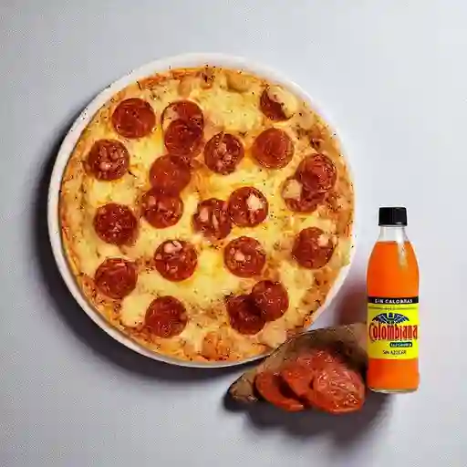 Combo Pizza Pepperoni + Colombiana 400 ml