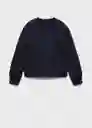 Buzo Sudadera Jardín Navy Talla 08 Niñas Mango