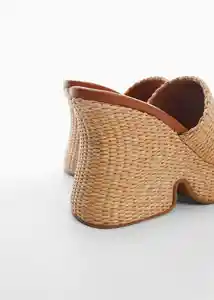 Sandalias Soleil Beige Talla 38 Mujer Mango