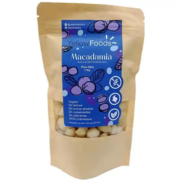 Yellow Foods Macadamia Horneada