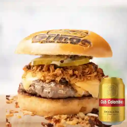 Combo Super Cheese + Club Colombia Dorada 355 ml