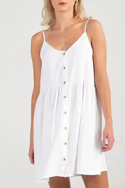 ONeill Vestido Corto Dray Stripe Blanco Talla L