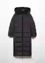 Abrigo Anorak Deluxy Negro Talla S Mujer Mango