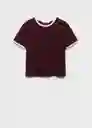 Camiseta Pirti Burdeos Talla L Mujer Mango