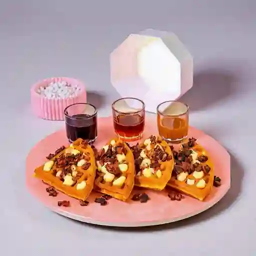 Waffle con Tocineta
