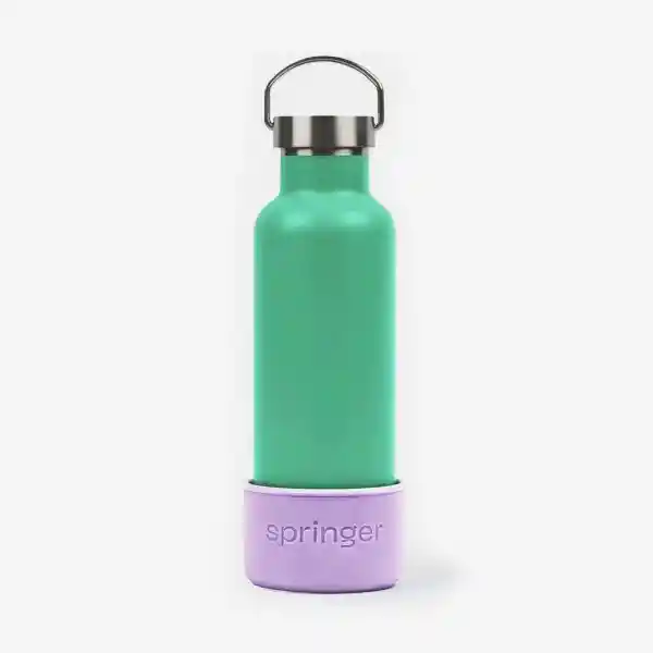 Springer Botella Mascotas Dog&Me Verde/Morado