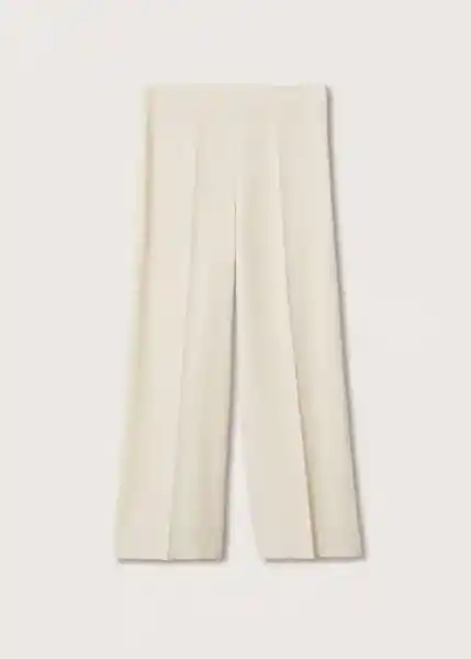 Pantalón Justo Crudo Talla 40 Mujer Mango