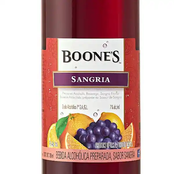 Boones Bebida Alcohólica Preparada Sangría