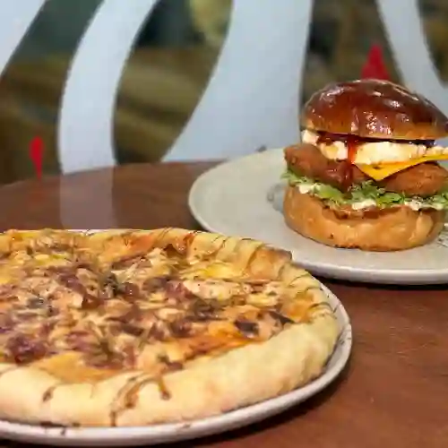 Hamburguesa +pizza