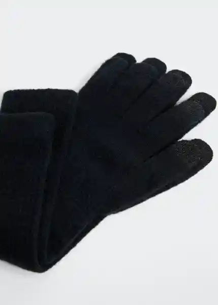 Guantes Mona Negro Talla 99 Mujer Mango