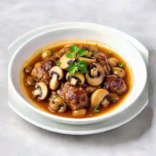 Churrasco en Champiñones Frescos