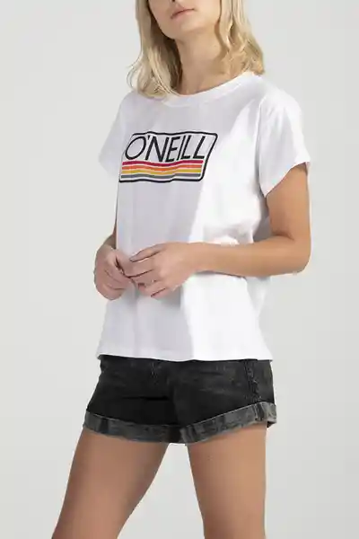 ONeill Camiseta Classic Headquarters Femenino Blanco Talla S