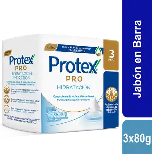 Protex Jabon Antibacterial Pro Hidratacion