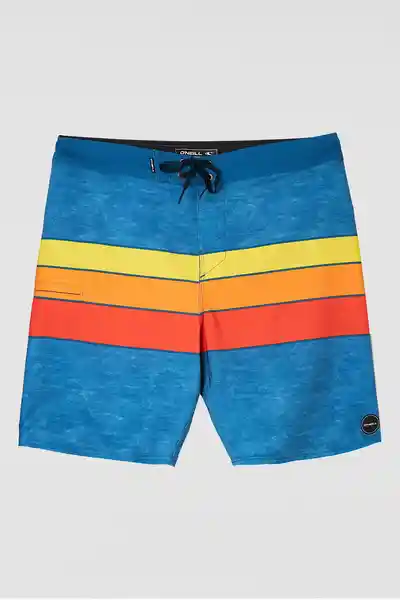 ONeill Short de Baño Hyperfreak Heist Line Am Azul Talla 34