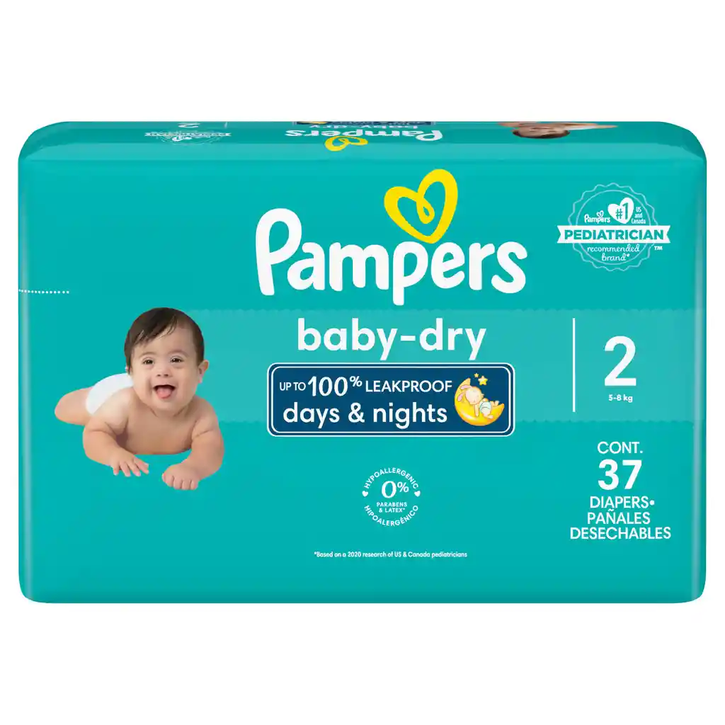 Pampers Pañales Baby-Dry Etapa 2