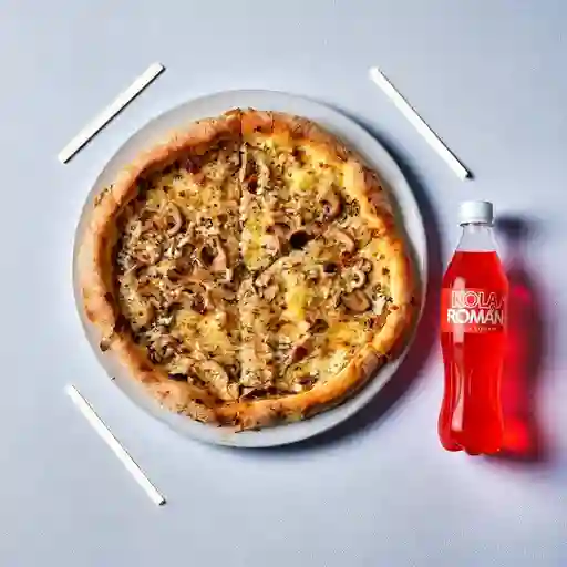 Combo Pizza Champiñones + Kola Roman 300 ml