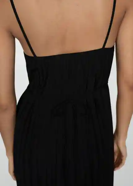 Vestido Fortuny7 Negro Talla 27 Mujer Mango