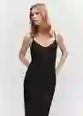 Vestido Paulita Negro Talla XS Mujer Mango