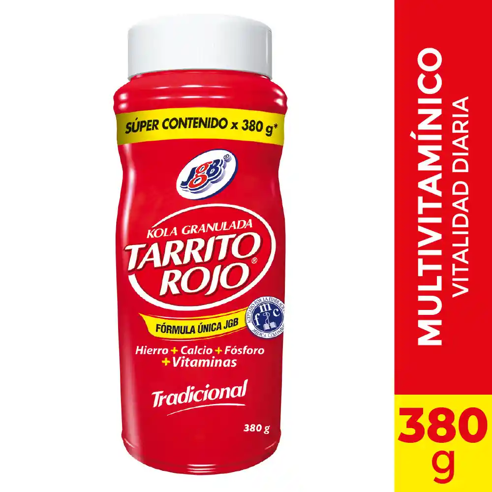 Tarrito Rojo Kola Granulada Tradicional