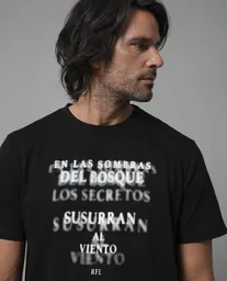 Camiseta Hombre Negro Talla L 109G000_NEG194007 Rifle